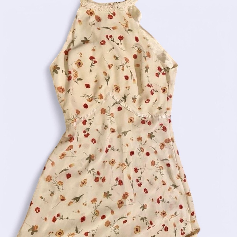 90s high neck midi dress